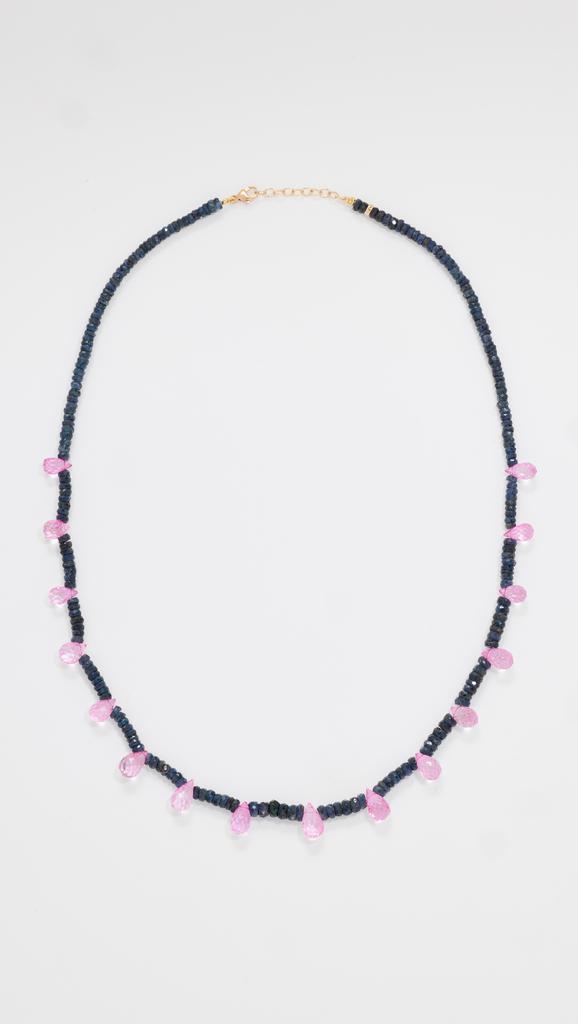 Jia Jia 14k Sapphire Pink Topaz Candy Necklace