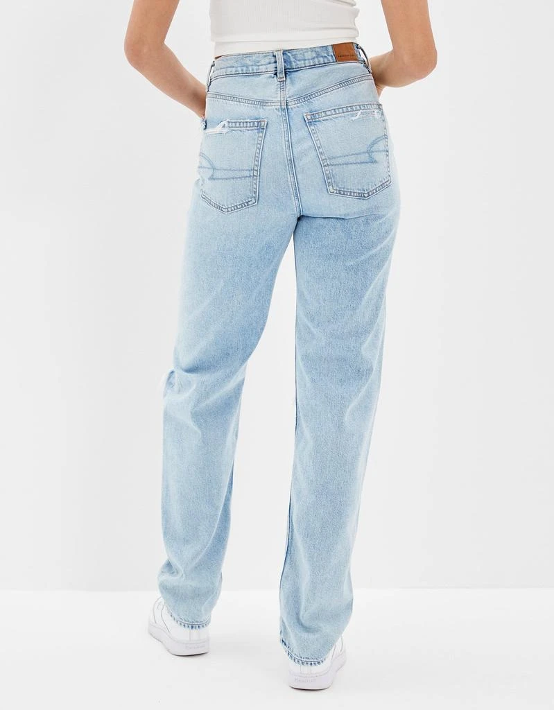 American Eagle Outfitters AE Ripped Highest Waist Baggy Straight Jean 1
