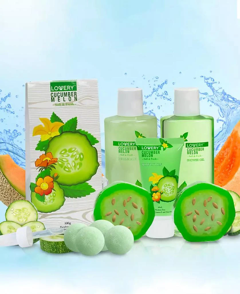 Lovery 12-Pc. Cucumber Melon Bath 
Body Care Gift Set 2