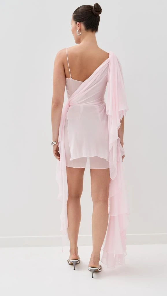 LaQuan Smith Asymmetrical Mini Dress with Ruffle Detail 2