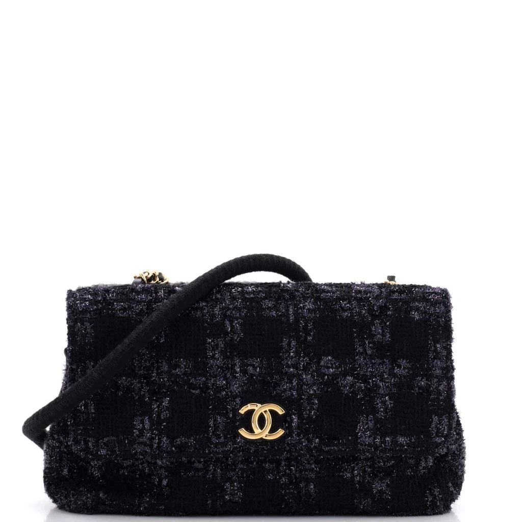 Chanel Paris-Hamburg Double Side Flap Bag Tweed Medium 1