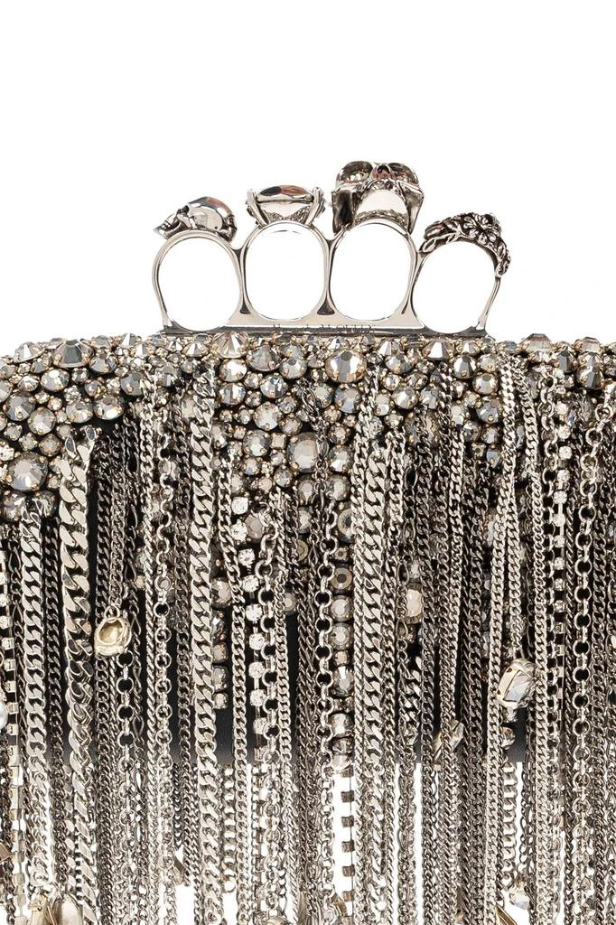 Alexander McQueen Alexander McQueen Knuckle Embellished Clutch Bag 5