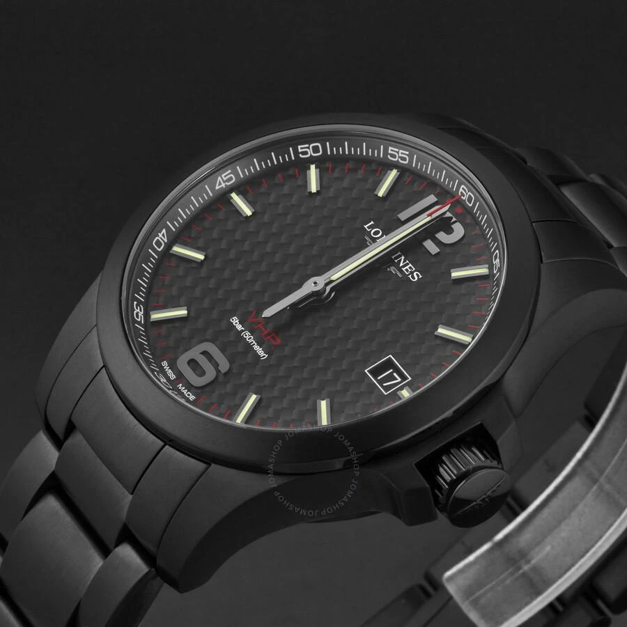 Longines Conquest Quartz Black Dial Men's Watch L3.728.2.66.6 2