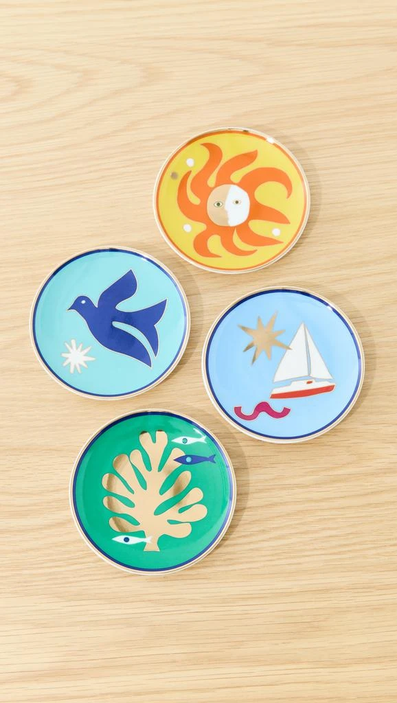 Jonathan Adler Playa Coaster Set of 4 3