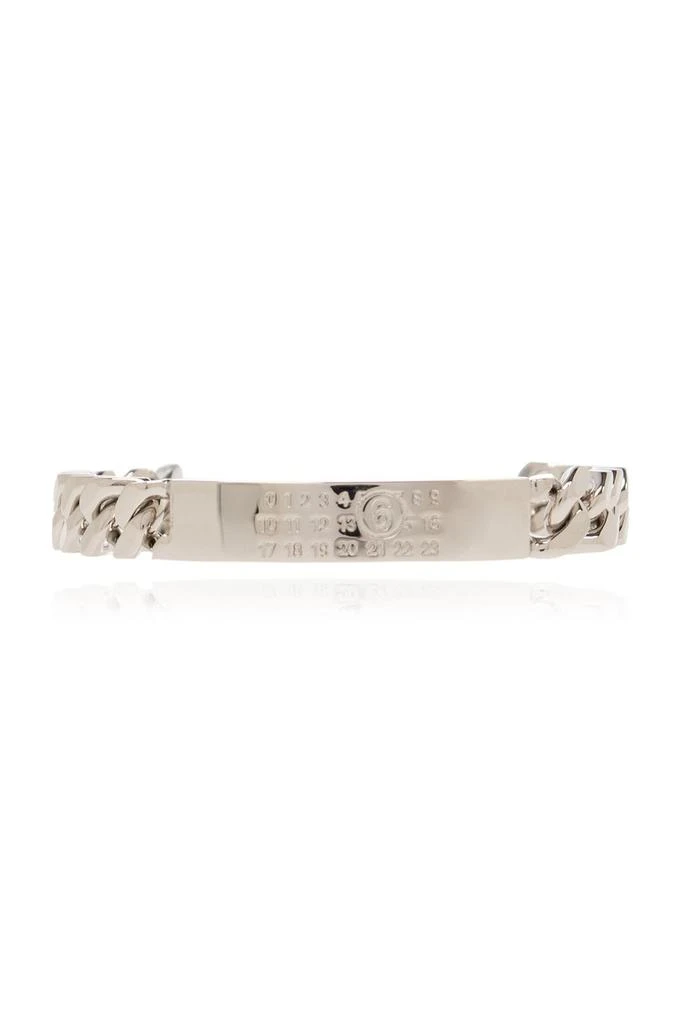 MM6 MM6 Maison Margiela Logo Plaque Chain Bracelet 1