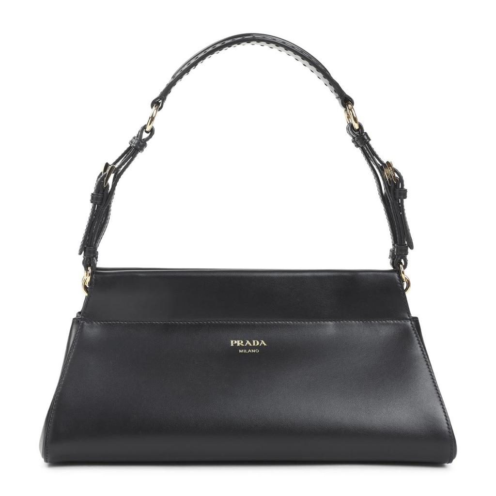 バッグ PRADA Prada Vitello Phenix Leather Web Stripe Strap Crossbody