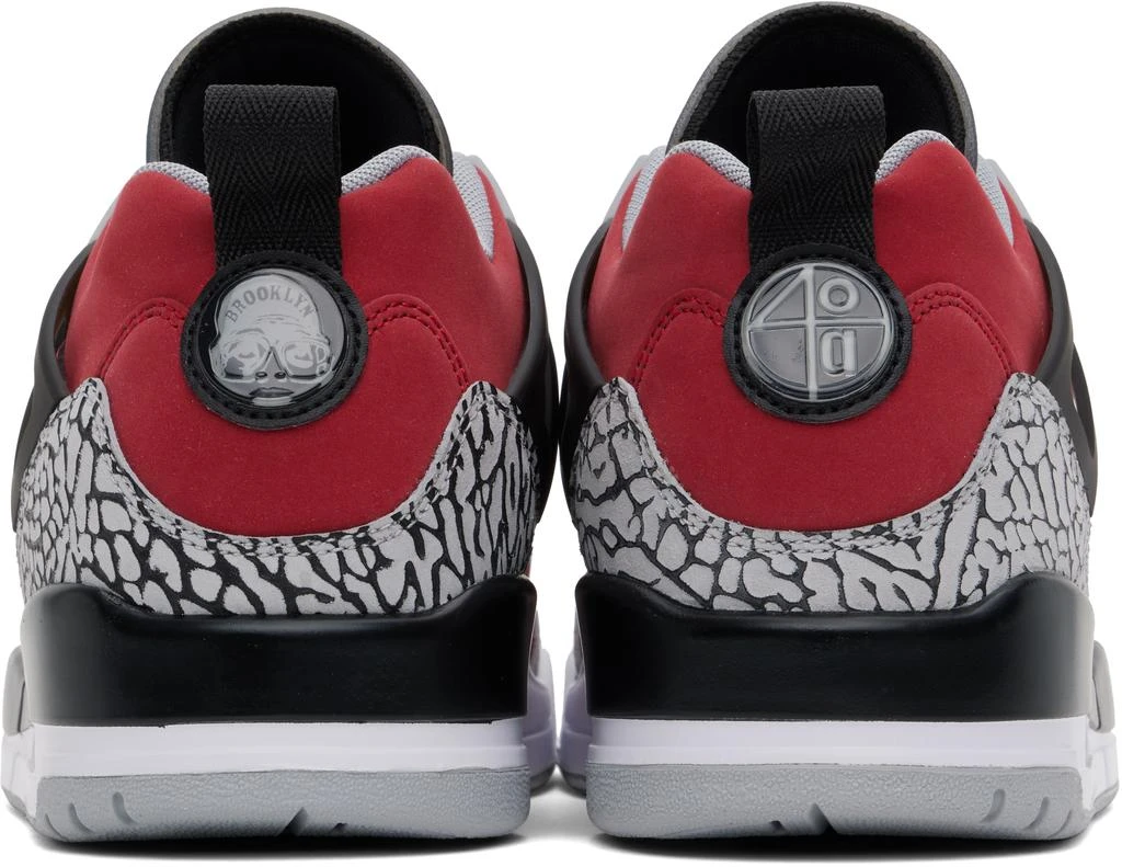 Jordan Red & Gray Jordan Spizike Low Sneakers 2