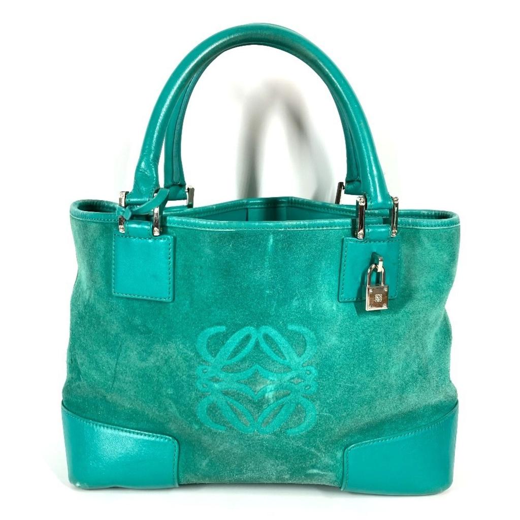 Loewe Leather Suede Handbag Shoulder Bag Tote Bag (Pre-Owned)