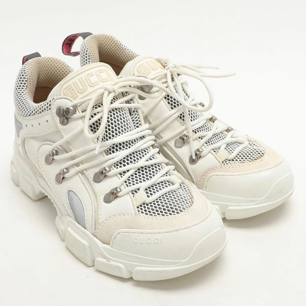 Gucci Gucci White Leather and Mesh Flashtrek Low Top Sneakers Size 41 4