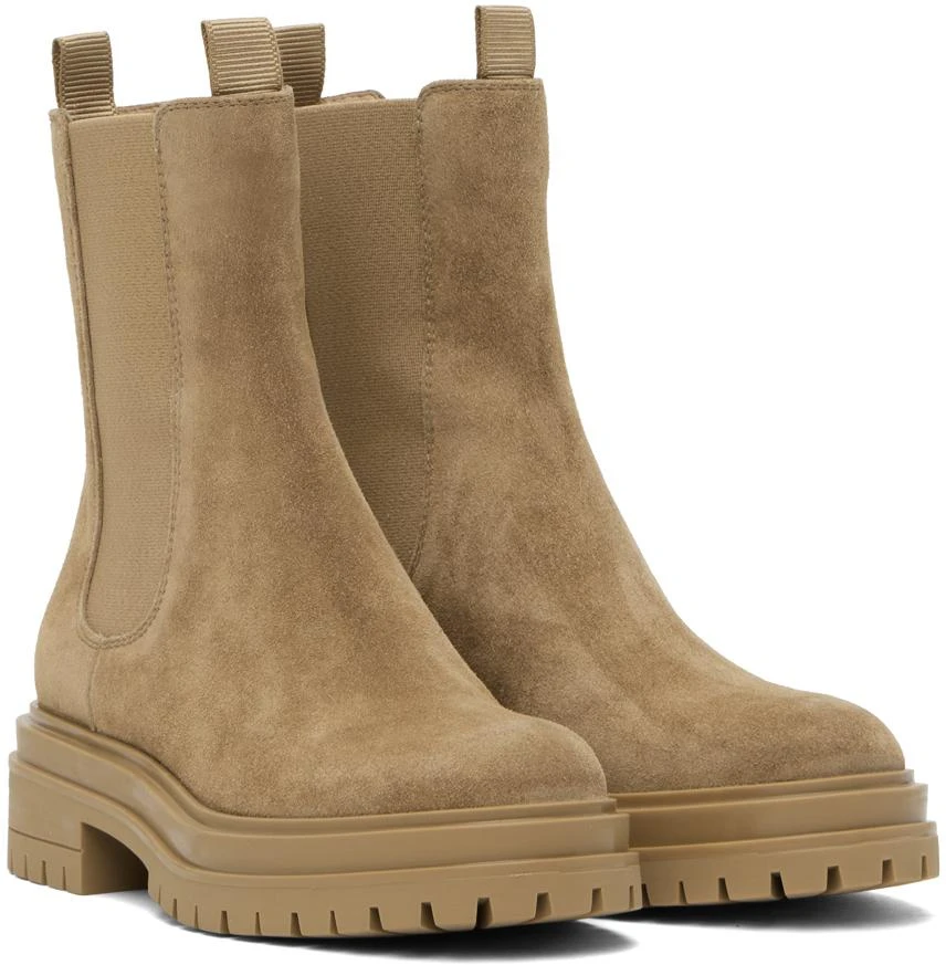Gianvito Rossi Beige Chester Boots 4