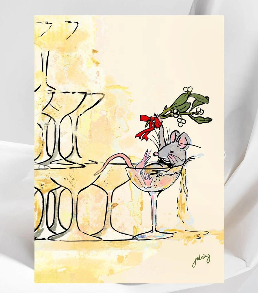Jo Laing Pickled Mouse Christmas Cards (Set of 12) 2