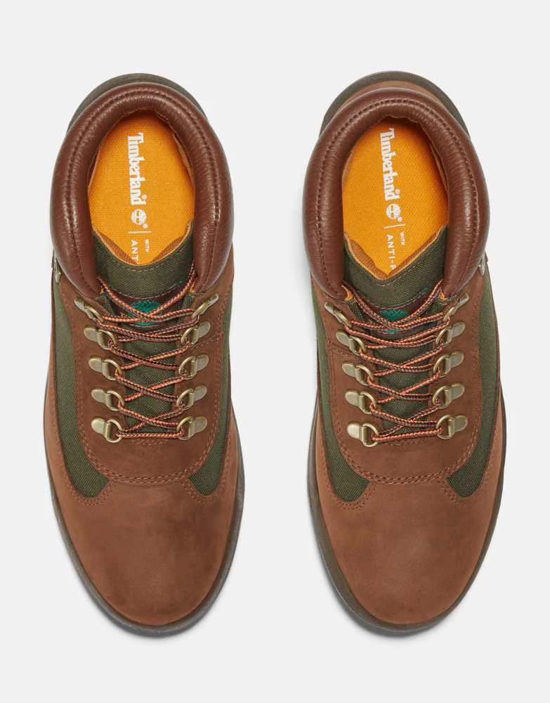 Timberland Timberland Field boot mid lace-up waterproof boot in chocolate 3
