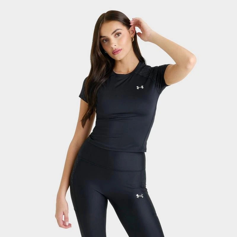 Under Armour Women
s Under Armour Emboss Short-Sleeve T-Shirt