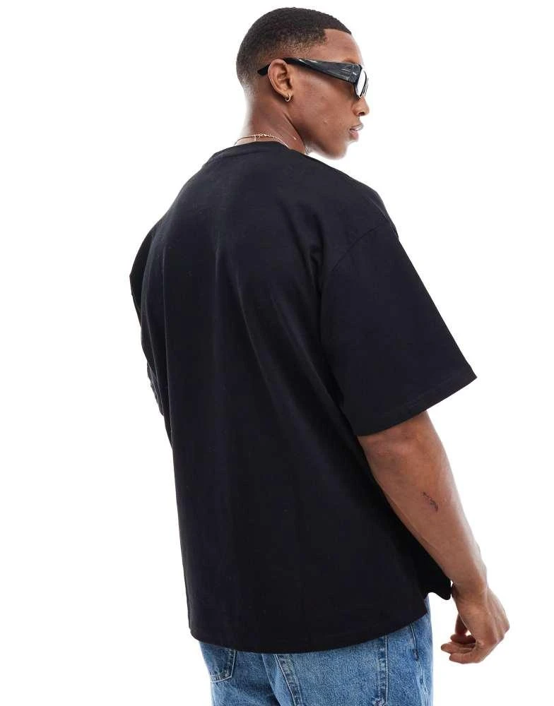 Pull&Bear Pull&Bear oversized t-shirt in black 2