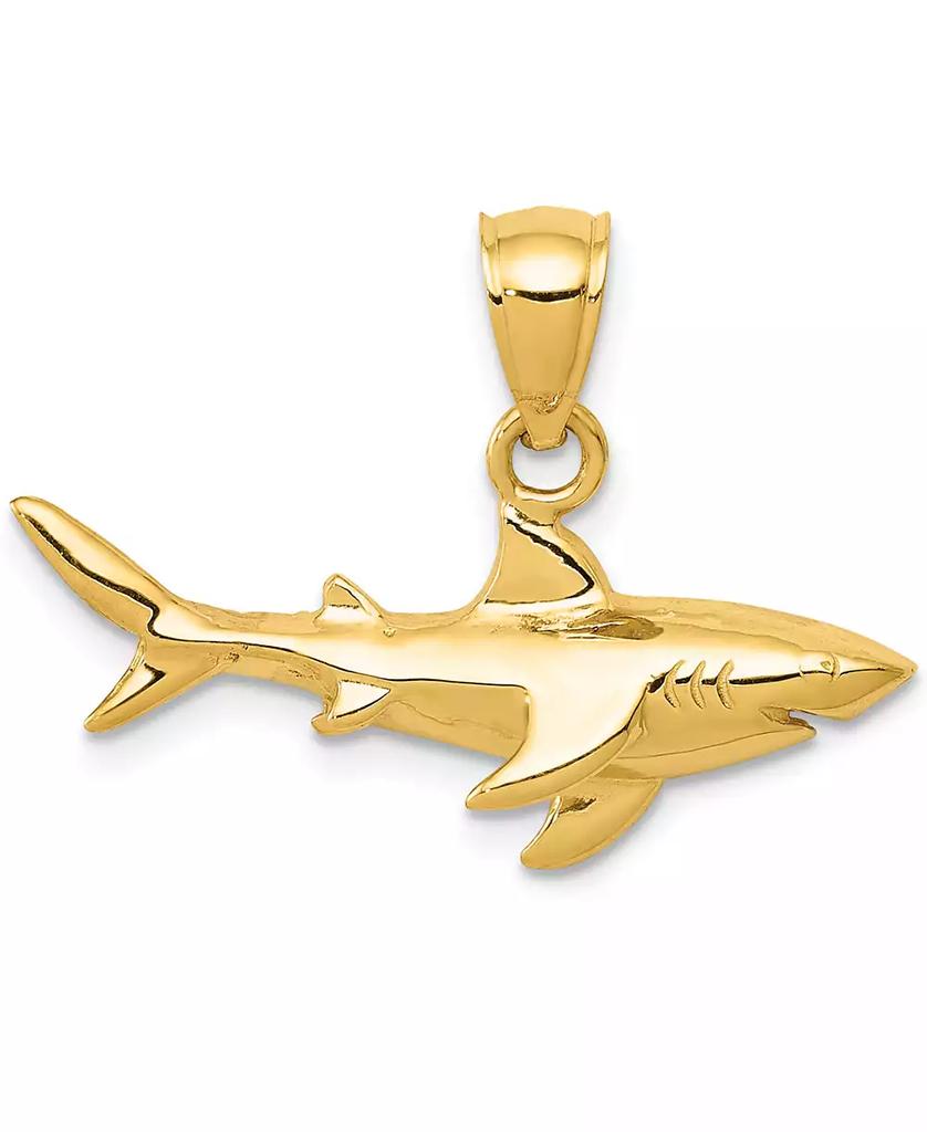 Macy's Shark Charm Pendant in 14k Yellow Gold