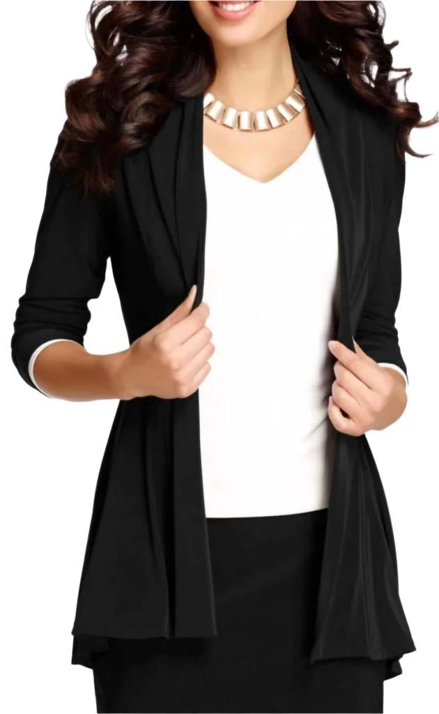 Frank Lyman Frank Lyman - Throwover Knit Three Quarter Sleeve Jacket 3