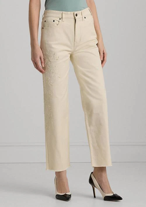 Ralph Lauren Ralph Lauren High Rise Relaxed Cropped Jeans 1
