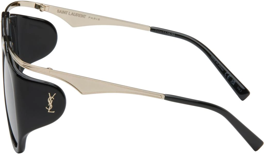 Yves Saint Laurent Gold 
Black SL M137 Amelia Sunglasses 3