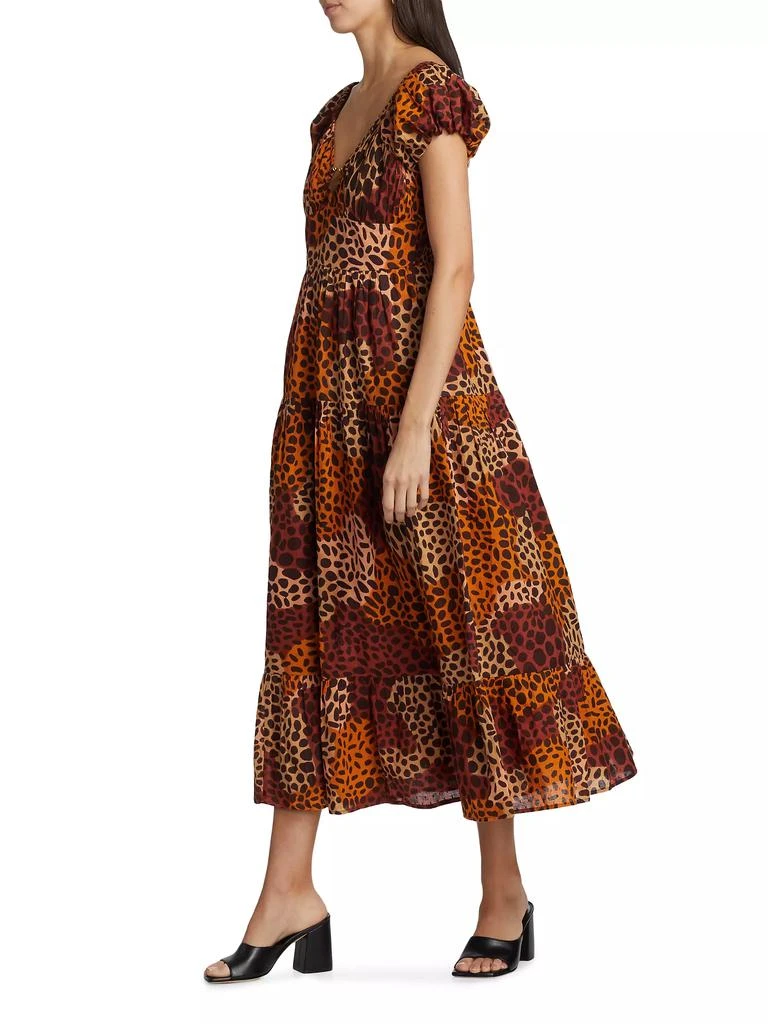 Love The Label Jane Abstract Cotton Midi Dress 3