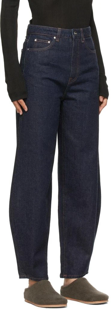 TOTEME Indigo Organic Cotton Barrel Leg Jeans 2