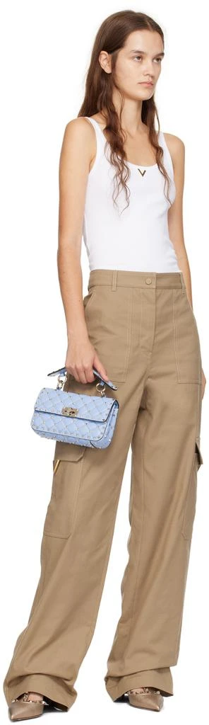 Valentino Blue Small Nappa Rockstud Spike Bag 4