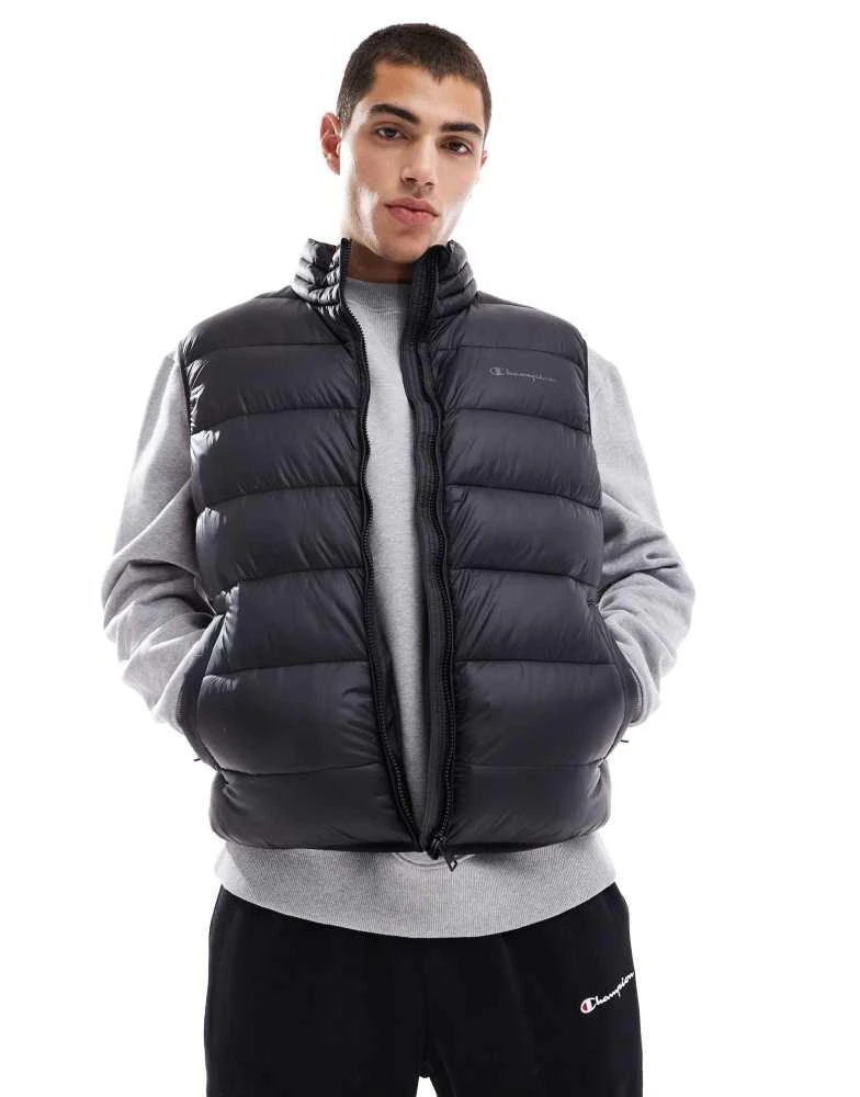 CHAMPION Champion Legacy puffer gilet in black 1