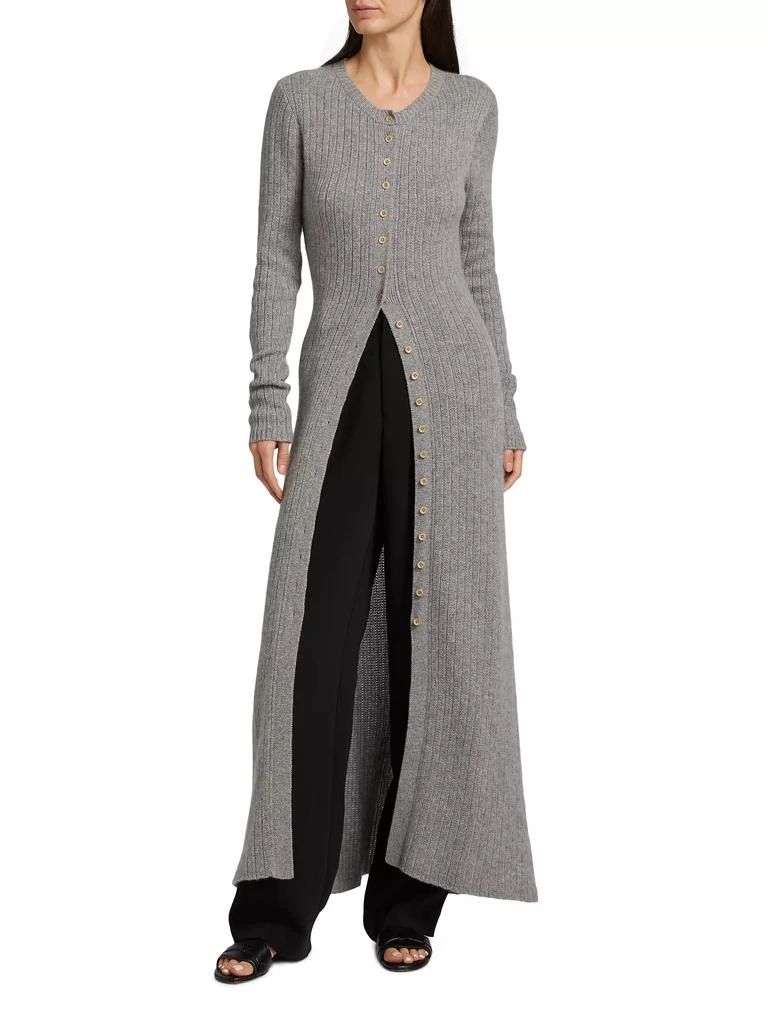 The Elder Statesman Bungalow Cashmere Rib-Knit Maxi Dress 3