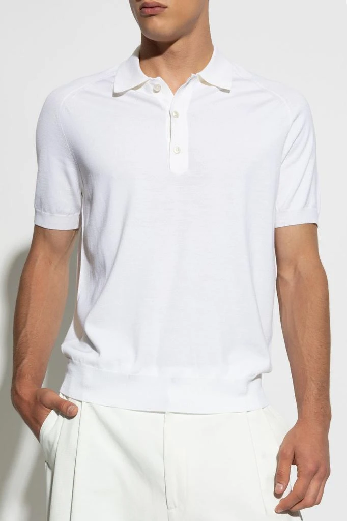 Tom Ford Tom Ford Short-Sleeved Knitted Polo Shirt 2