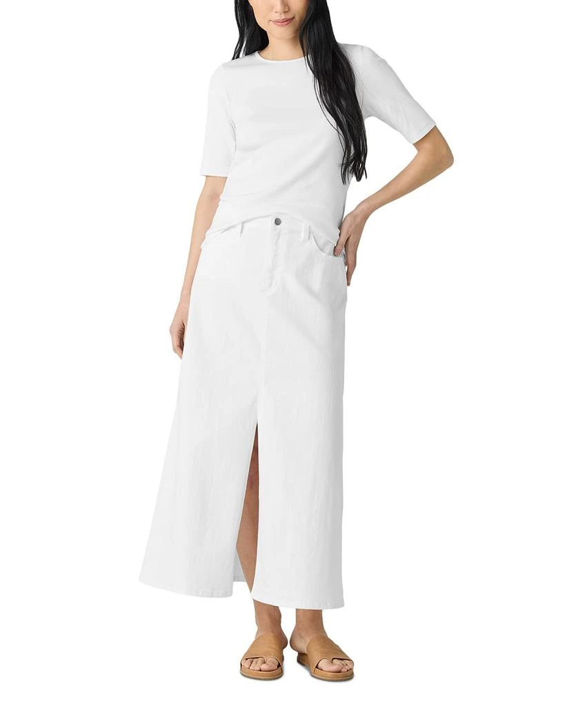 Eileen Fisher Denim Straight Skirt 2