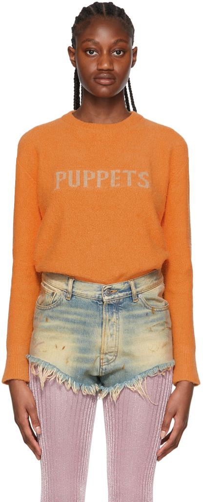 Puppets and Puppets Orange Organic Cotton Sweater