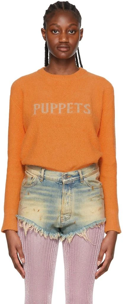Puppets and Puppets Orange Organic Cotton Sweater 1