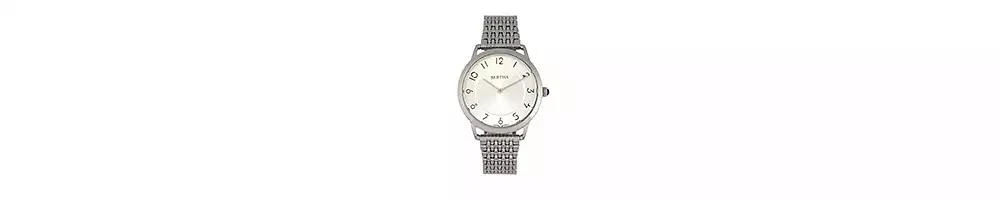 BERTHA Quartz Abby Collection Silver Stainless Steel Watch 33Mm 3