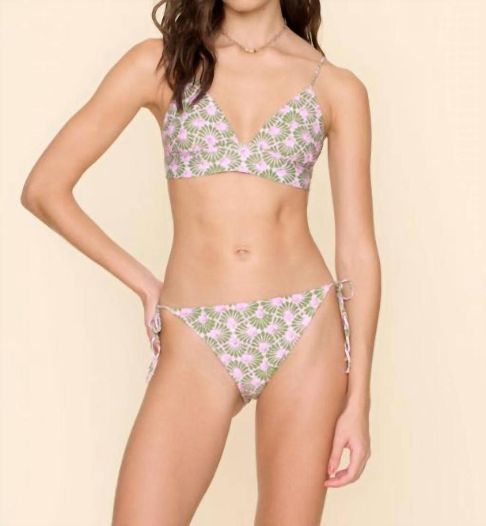 XIRENA Bensyn Bikini Top In Emerald Shells