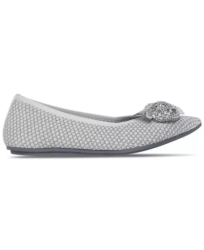 SKECHERS Women's Cleo Point Bow - Shimmery Shine Skimmer Flats from Finish Line 3
