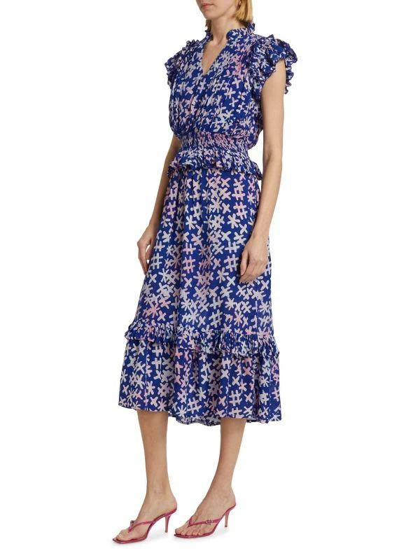 Busayo Bukola Printed Tiered Dress 3
