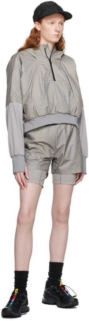 TEMPLA Gray Layered Shorts 4