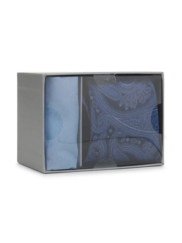 Hickey Freeman 2-Piece Pocket Square & Tie Set 2