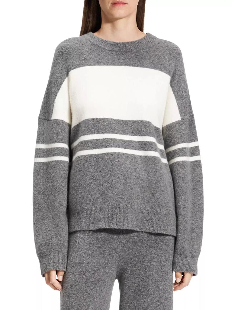 Theory Color Block Wool-Blend Sweater 3