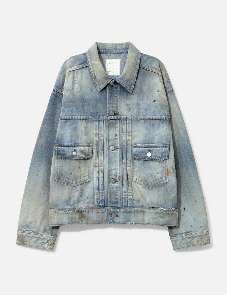 ANCELLM DAMAGE DENIM JACKET TYPE-2 - Jackets - Free Shipping ANCELLM DAMAGE DENIM JACKET TYPE-2 - Jackets - Free Shipping