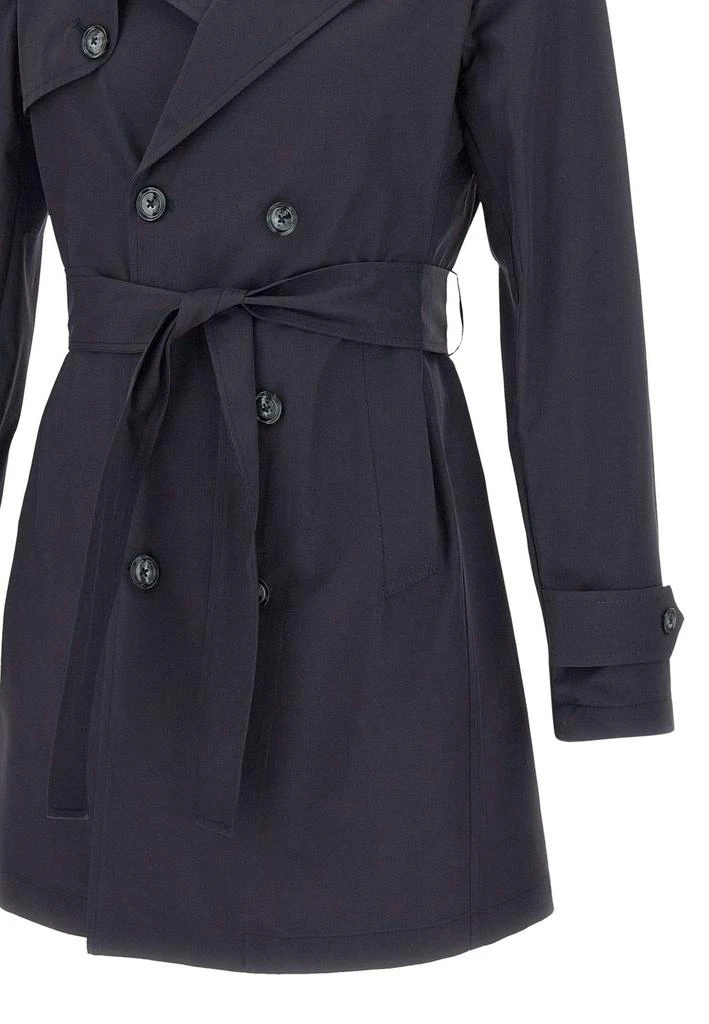 BARBA Barba Double-Breasted Trench Coat 4