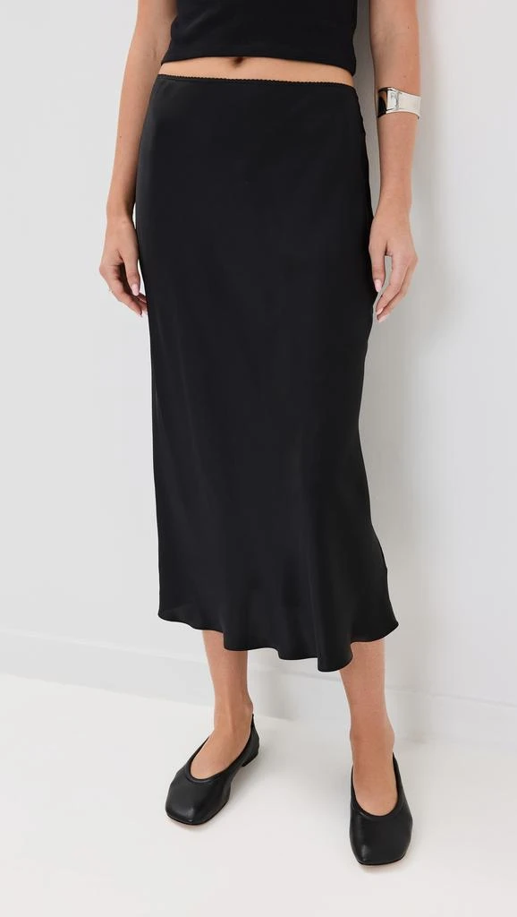 Sablyn Scallop Trim Bias Cut Pull On Skirt 2