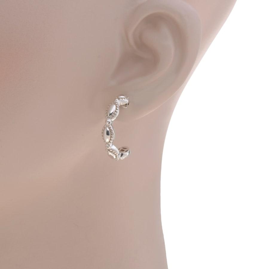 Charles Krypell Firefly Sterling Silver and 14K White Gold Women's Earrings 1-6964-FFS