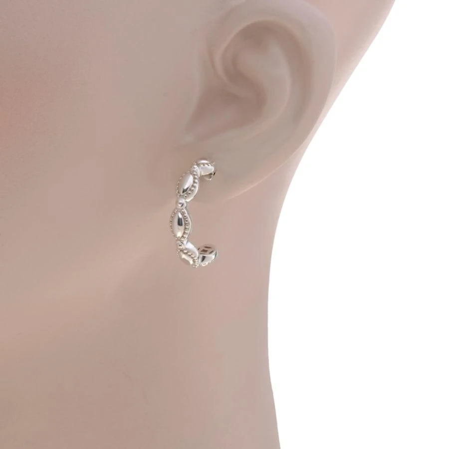 Charles Krypell Firefly Sterling Silver and 14K White Gold Women's Earrings 1-6964-FFS 2