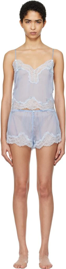 SKIMS Blue SKIMS Romance Lace Cami & Short Pyjama Set 1