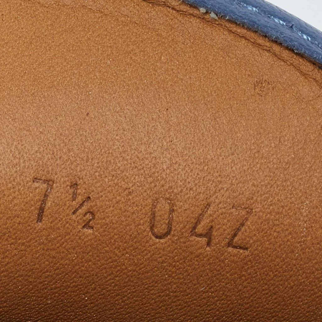 Gucci Gucci Blue Suede Web Trim Penny Loafers Size 41.5 7