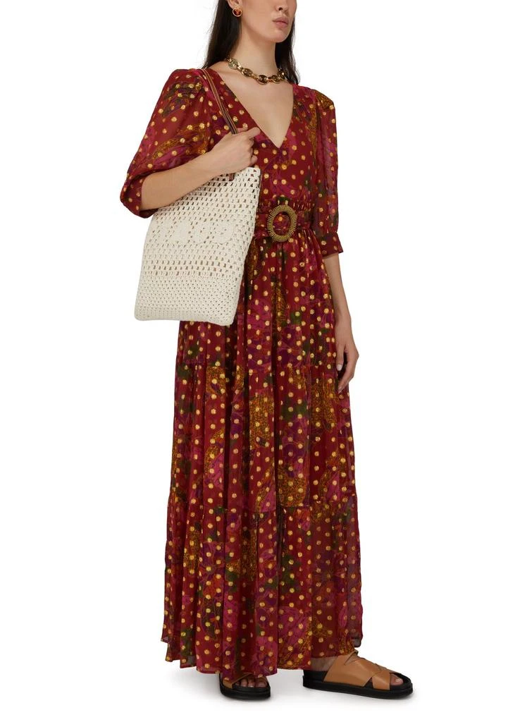 chinese dress ladies Blue Banana Grapes Sleeveless Lenzing™ Ecovero™ Maxi Dress main image 1