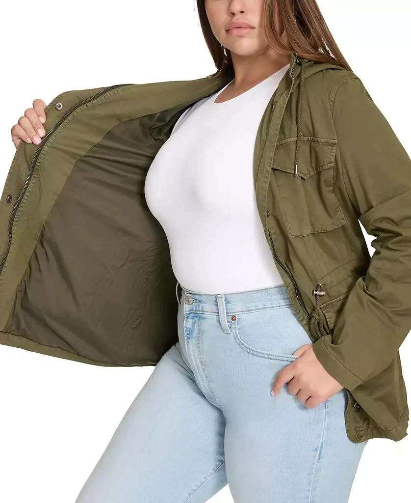 Levi's Plus Size Cotton Hooded Military Zip-Front Jacket 5