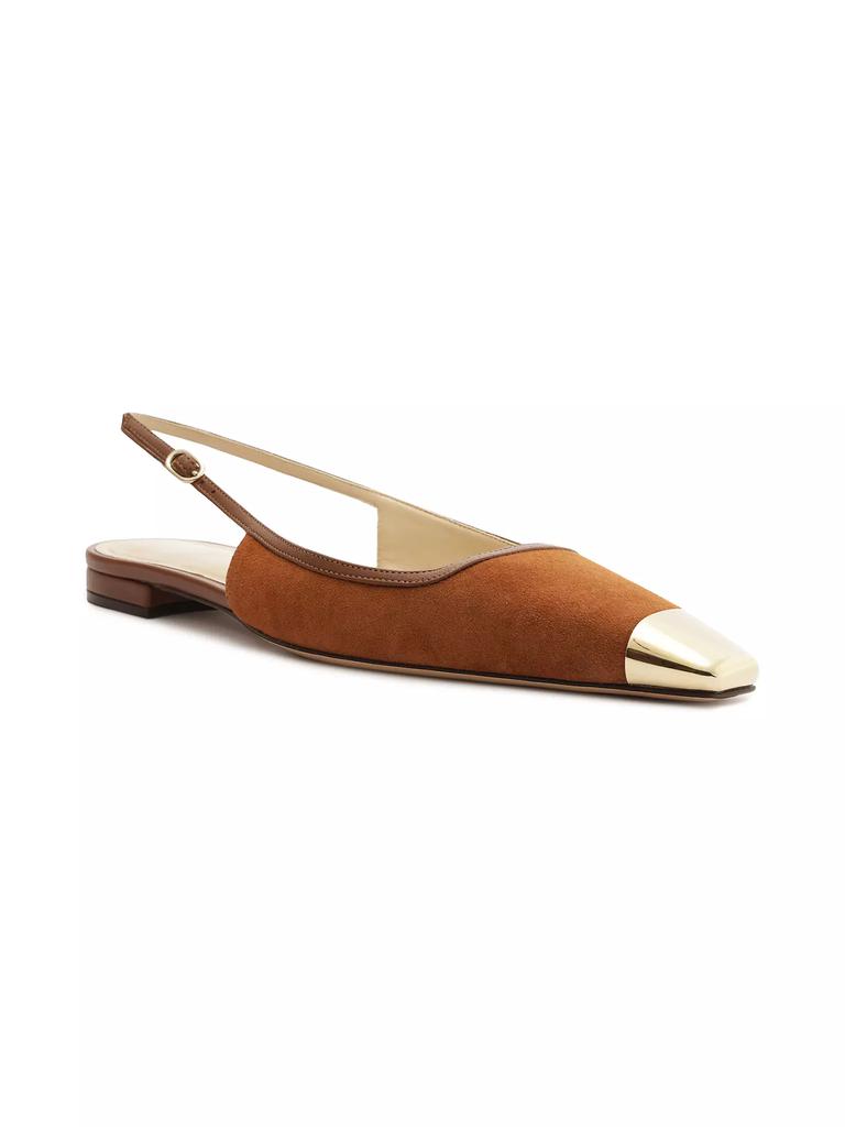 Alexandre Birman Olivia Suede Ballet Flats