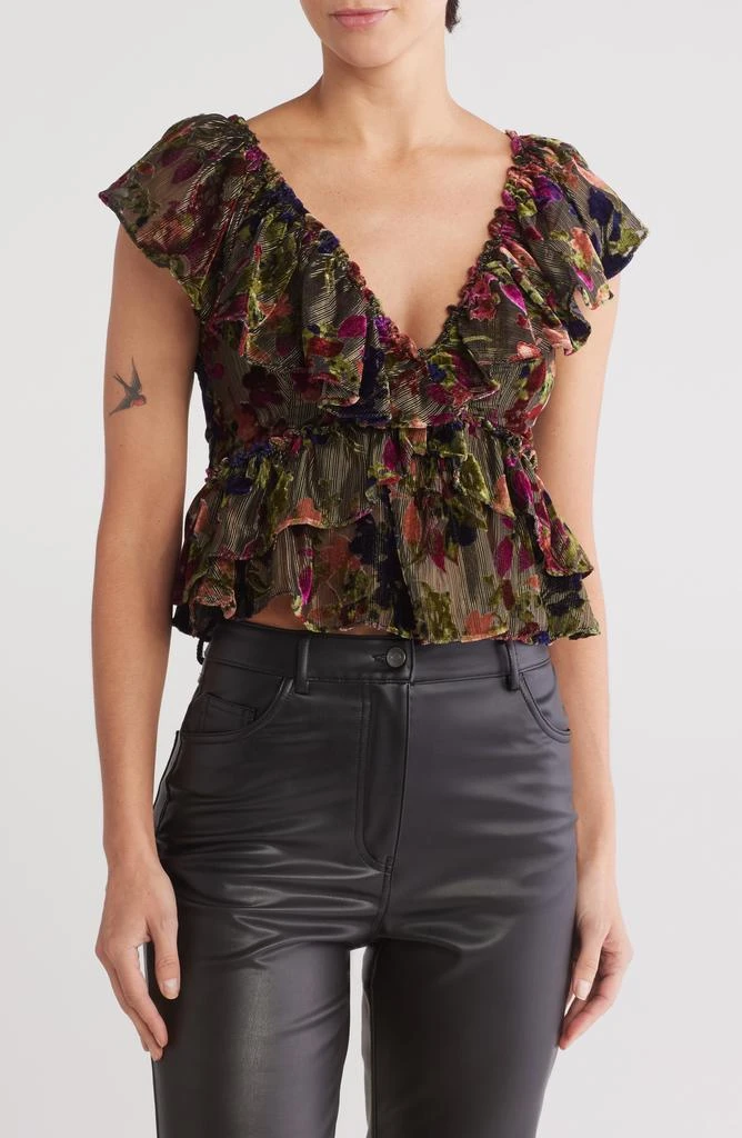 Parker The Cara Ruffle Peplum Top 1