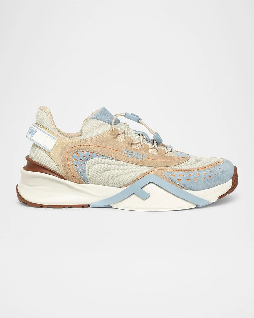 Fendi Flow Colorblock Suede Runner Sneakers - Casual Shoes  display picture 2